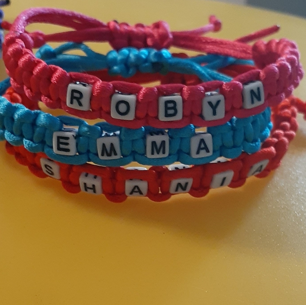 Name bracelets